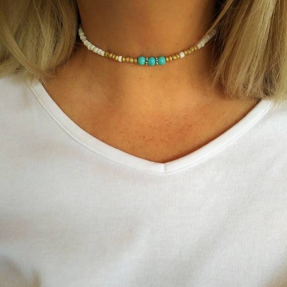Sherry Moss Jewelry - NEW Beachy Beaded Choker Necklace - Host P…